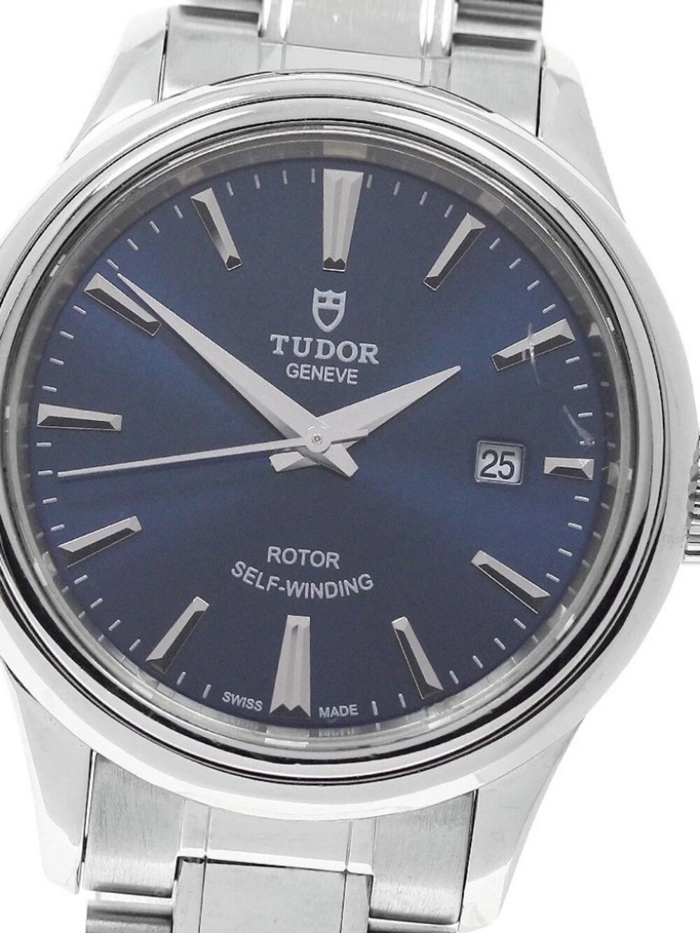 TUDOR style 12100 Date blue Dial Automatic Ladies Watch_957140